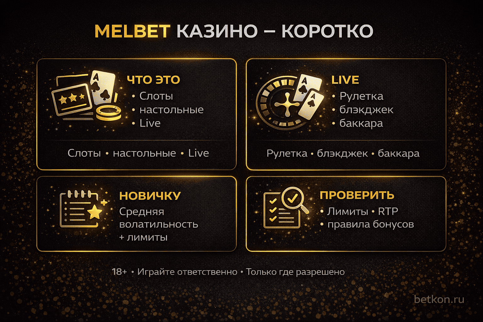 Melbet казино — кратко: что это, Live, новичку и что проверить