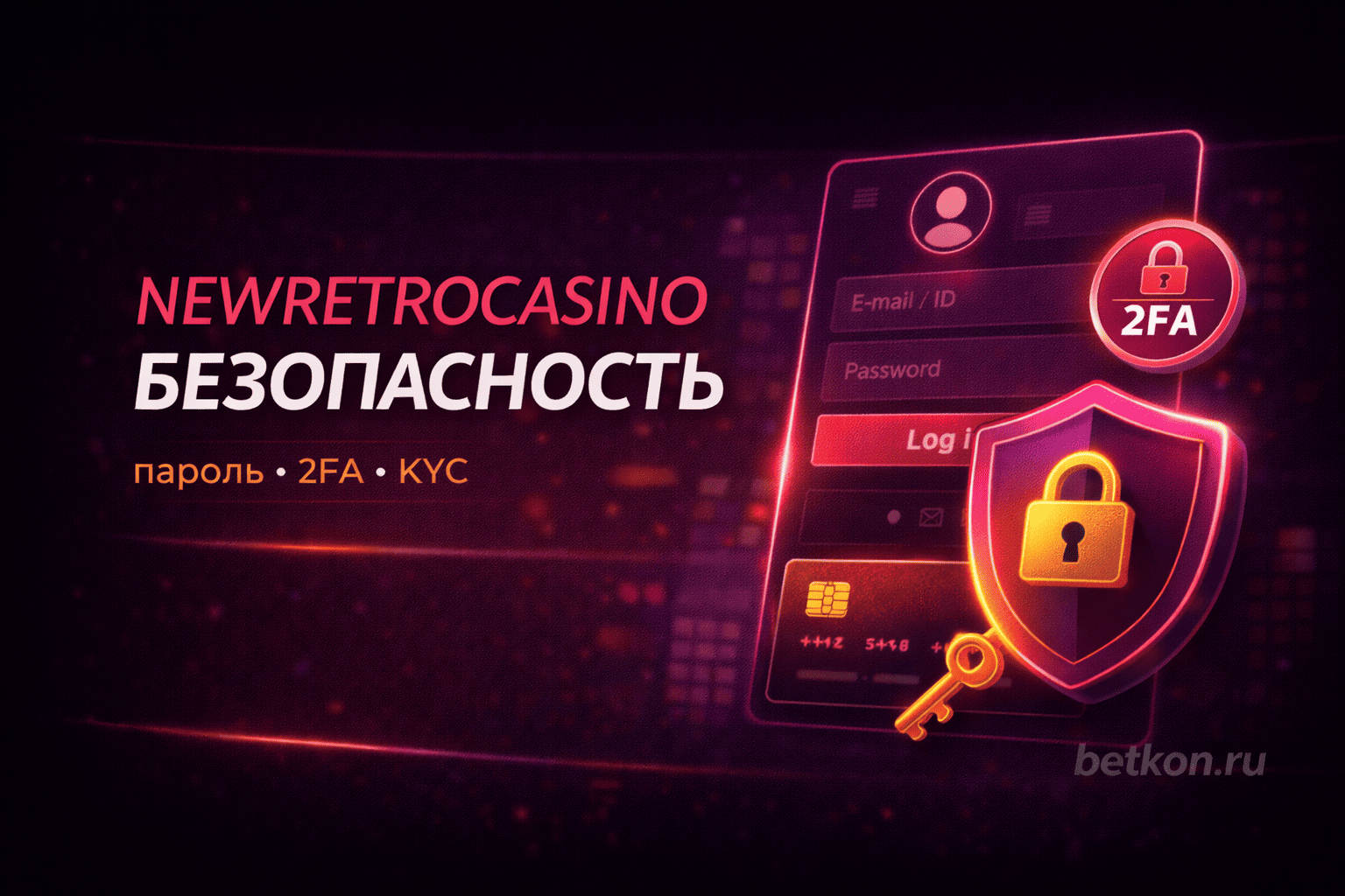 Безопасность NewRetroCasino: пароль, 2FA, KYC и защита от фишинга
