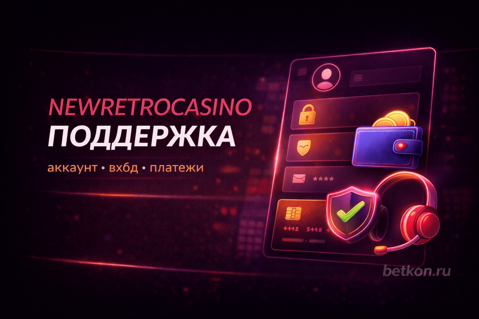 Поддержка NewRetroCasino: аккаунт, вход и платежи