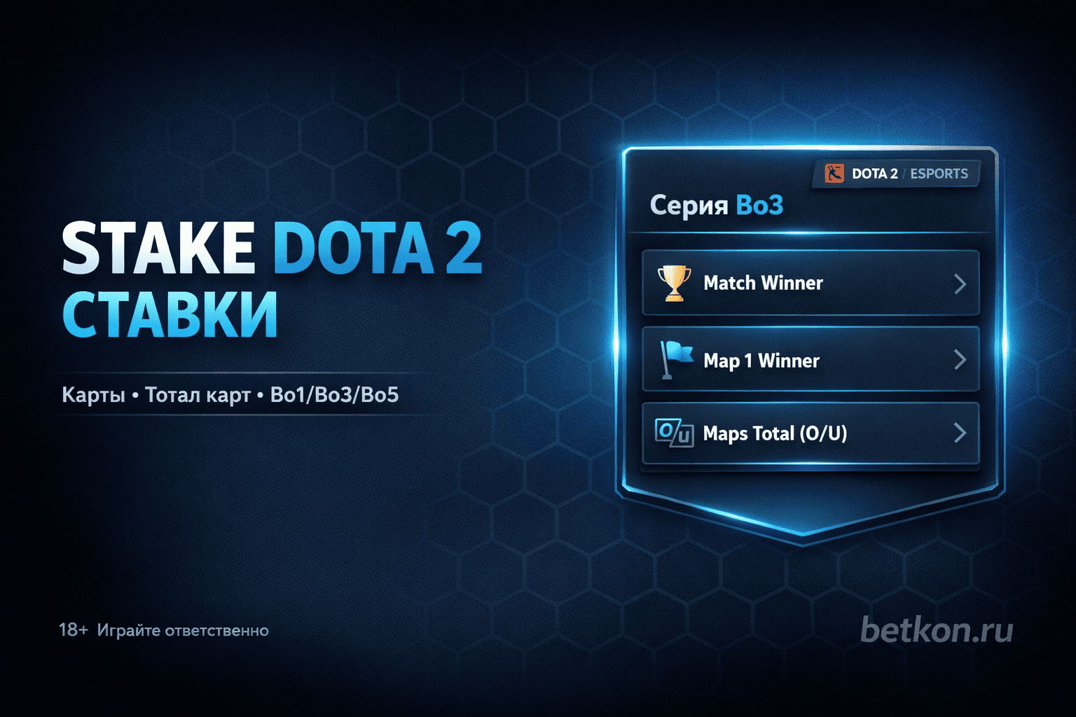 Stake Dota 2 ставки: рынки, карты, тоталы