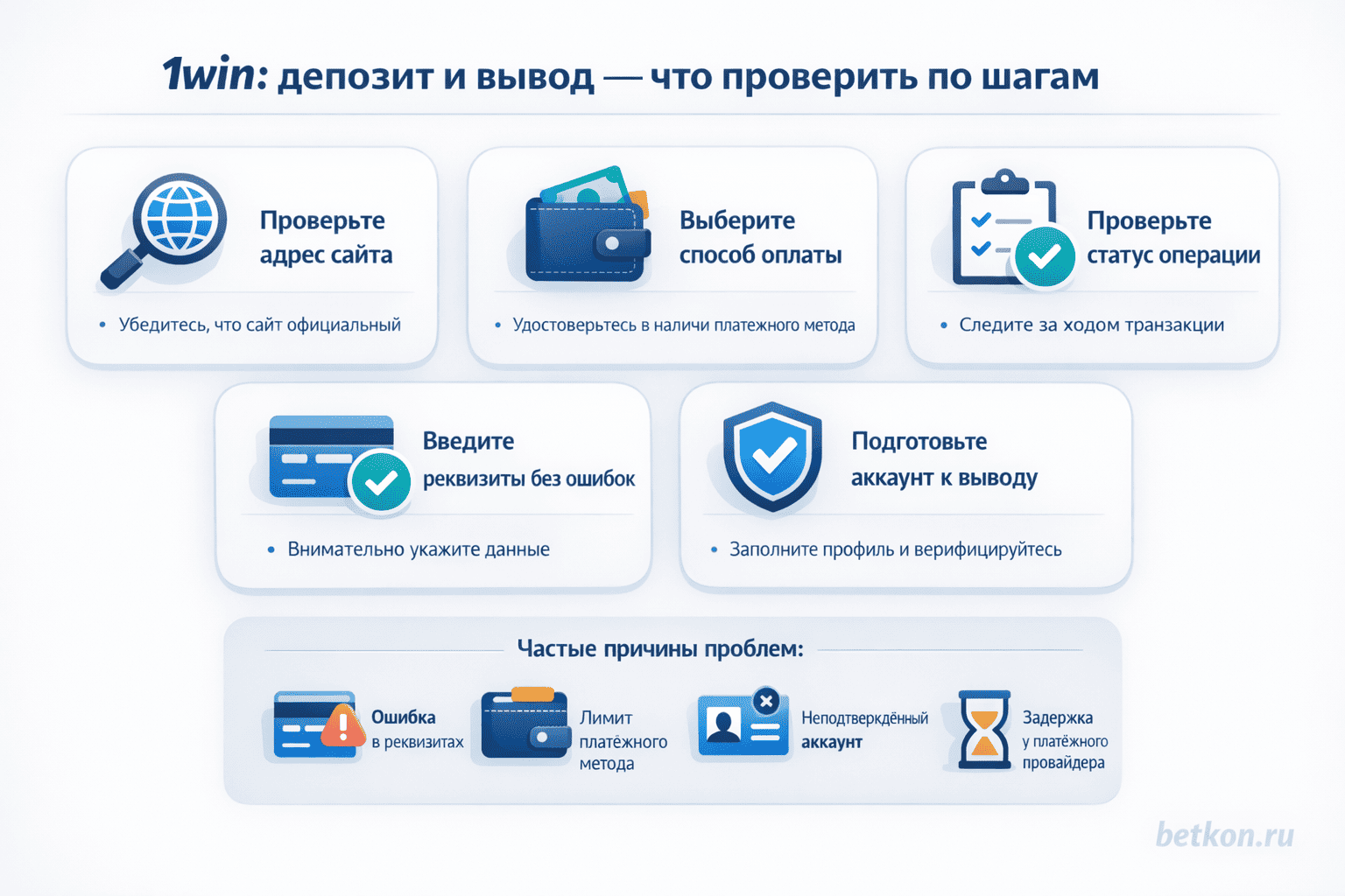 1win депозит и вывод: что проверить по шагам