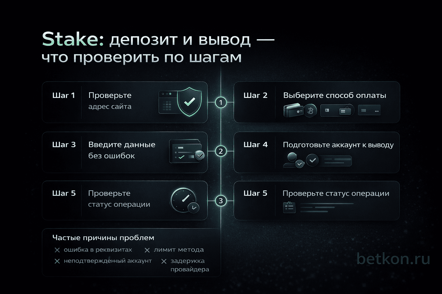 Stake депозит и вывод: что проверить по шагам перед пополнением и выводом